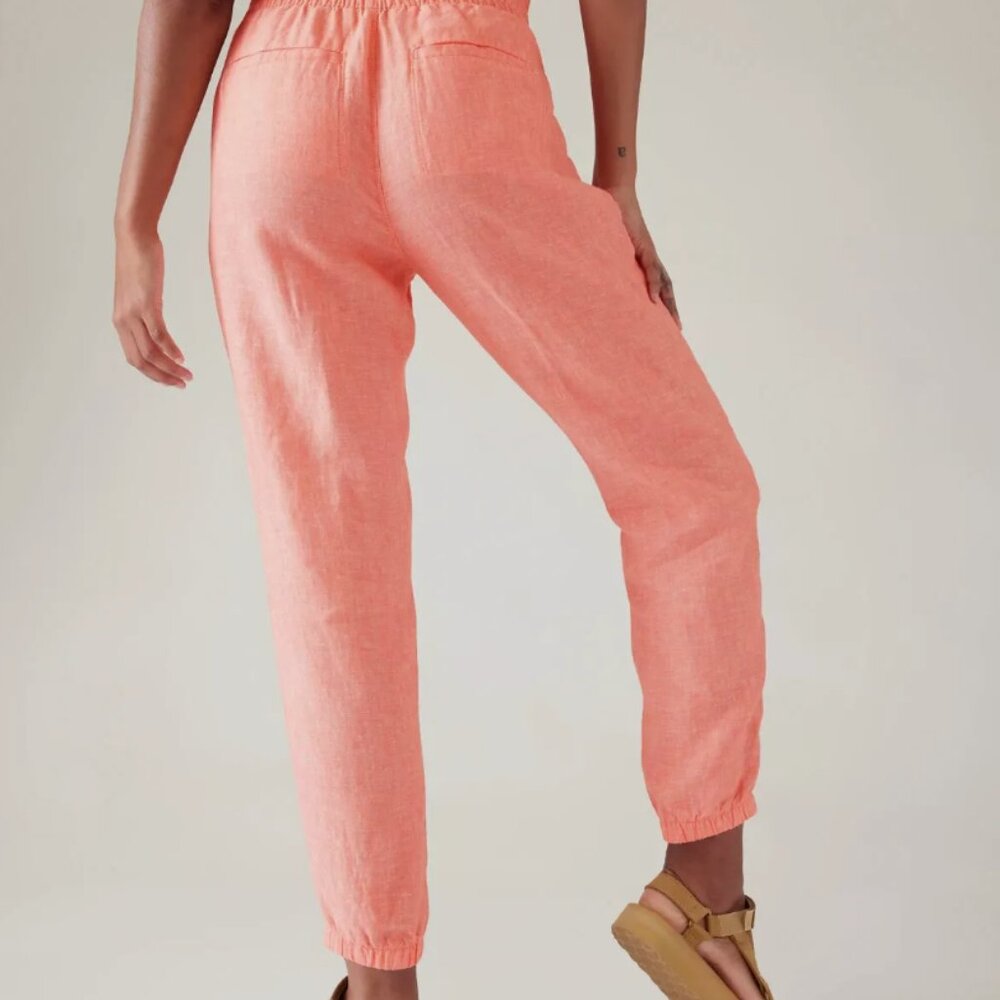 Athleta Retreat Linen Jogger - Cactus Peach - Picture 2 of 6